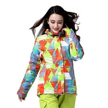 Человек лыжная куртка Водонепроницаемый супер теплый Лыжный спорт куртка для снежной погоды женские высококачественные зимние сноуборд лыжная одежда