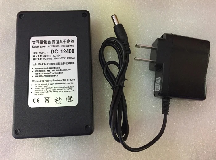 

MasterFire High Quality Super DC 12400 12V Rechargeable Protable Lithium-ion Battery Batteries Pack DC 12V 4000mAh