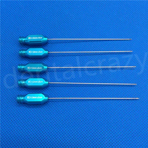 Одиночный Дырокол канюля микро канюля 1 комплект - Цвет: 5pcs 1.0mm x 8cm