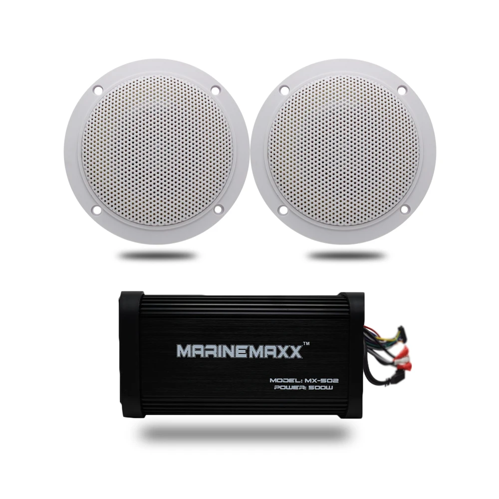Amplificador de Áudio Sistema de Som para Carro Motocicleta Marinha Canal Bluetooth Usb Barco Mp3 Boat Atv Utv 4 500watts 7 Áudio Bluetooth USB Barco MP3 sistema de