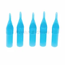 50 шт. Наконечник иглы для татуажа одноразовая шапочка насадки Пластик лазерной трубки синий Стерилизованные с круглым горлышком, составленных из предметов разных размеров 3R 5R 7R 9R 11R