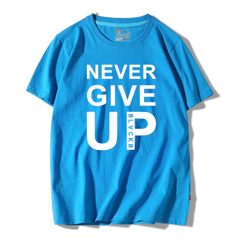 

2019 Champions Liverpool Salah You'll Never Walk Alone Never Give Up T Shirt 100% Cotton O-neck T-Shirt homme