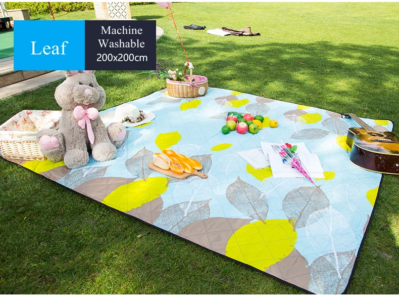 Машинная стирка 200*200 см кемпинг коврик для пикника коврики открытый шатер для пляжа коврик Одеяло дети плед детский ковер влагостойкие
