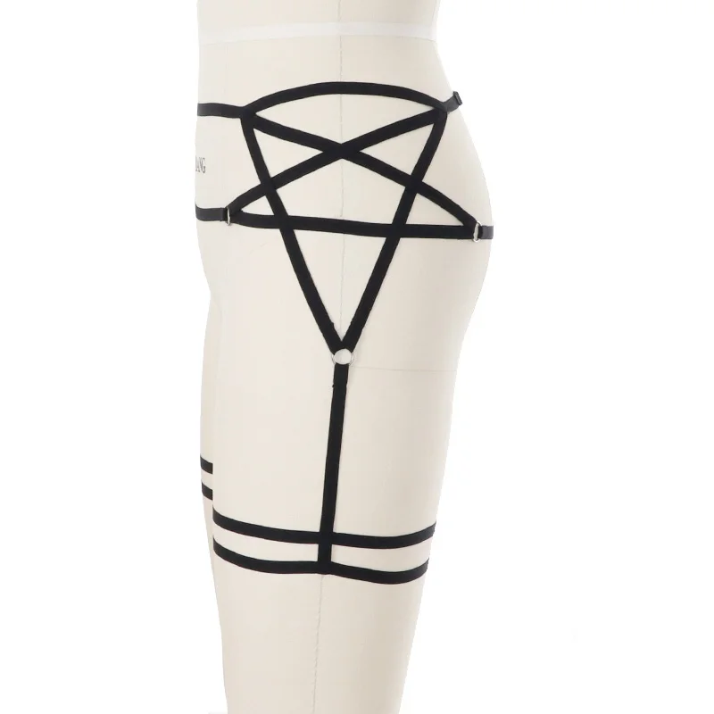 Женский сексуальный пояс для ног в готическом стиле, эластичный пояс для подвязок, пояс для подвязок, ремень для подвязок, нижнее белье, ремень для подвязок