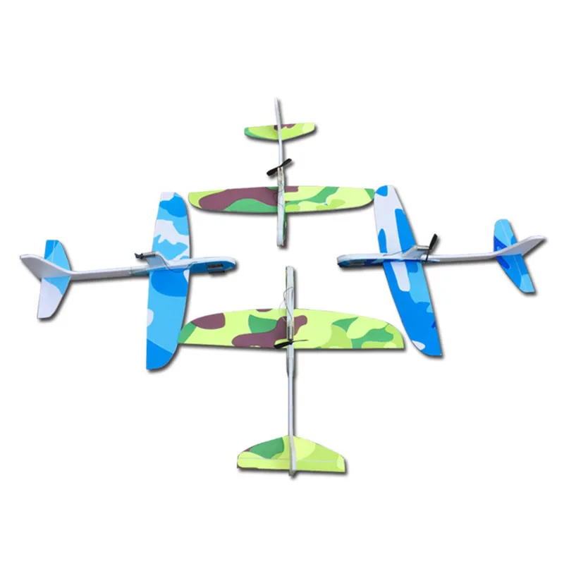RC Airplanes Capacitor Electric Hand Throwing Glider DIY Airplane Model Hand Launch Throwing Glider educational toy