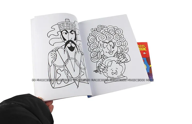 Funny Coloring Book Comedy Magic Books Close-up Street Magic Tricks Kids Toy—XJ 