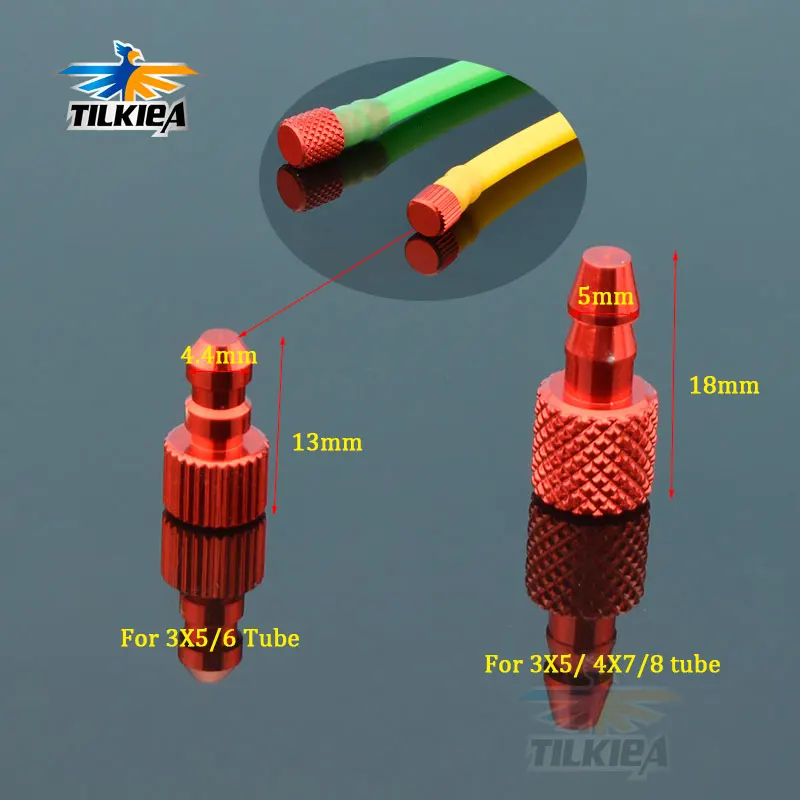 

1pcs Good Quality Aluminum Alloy Gas Fuel Pipe Tube Stopper Dot Line Plug for Fuel Line RC Boat Car Tube Inner Diameter 3/4mm