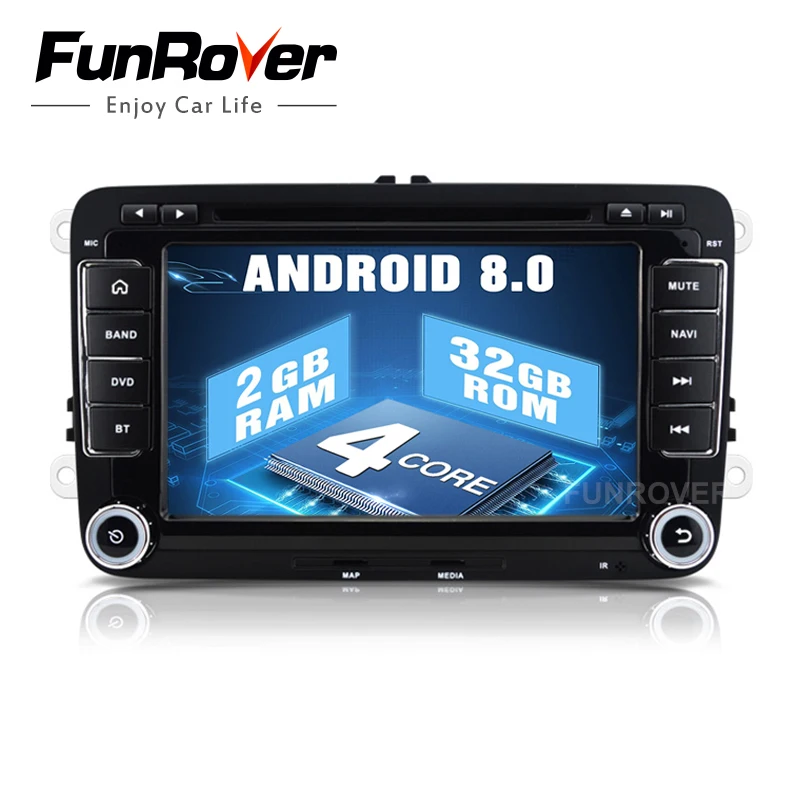 

Funrover 2 din 7 Car DVD player VW JETTA rns510/PASSAT B6/GOLF 5/6 CC POLO Tiguan Touran Caddy SEAT Wifi GPS CANBUS Controle usb