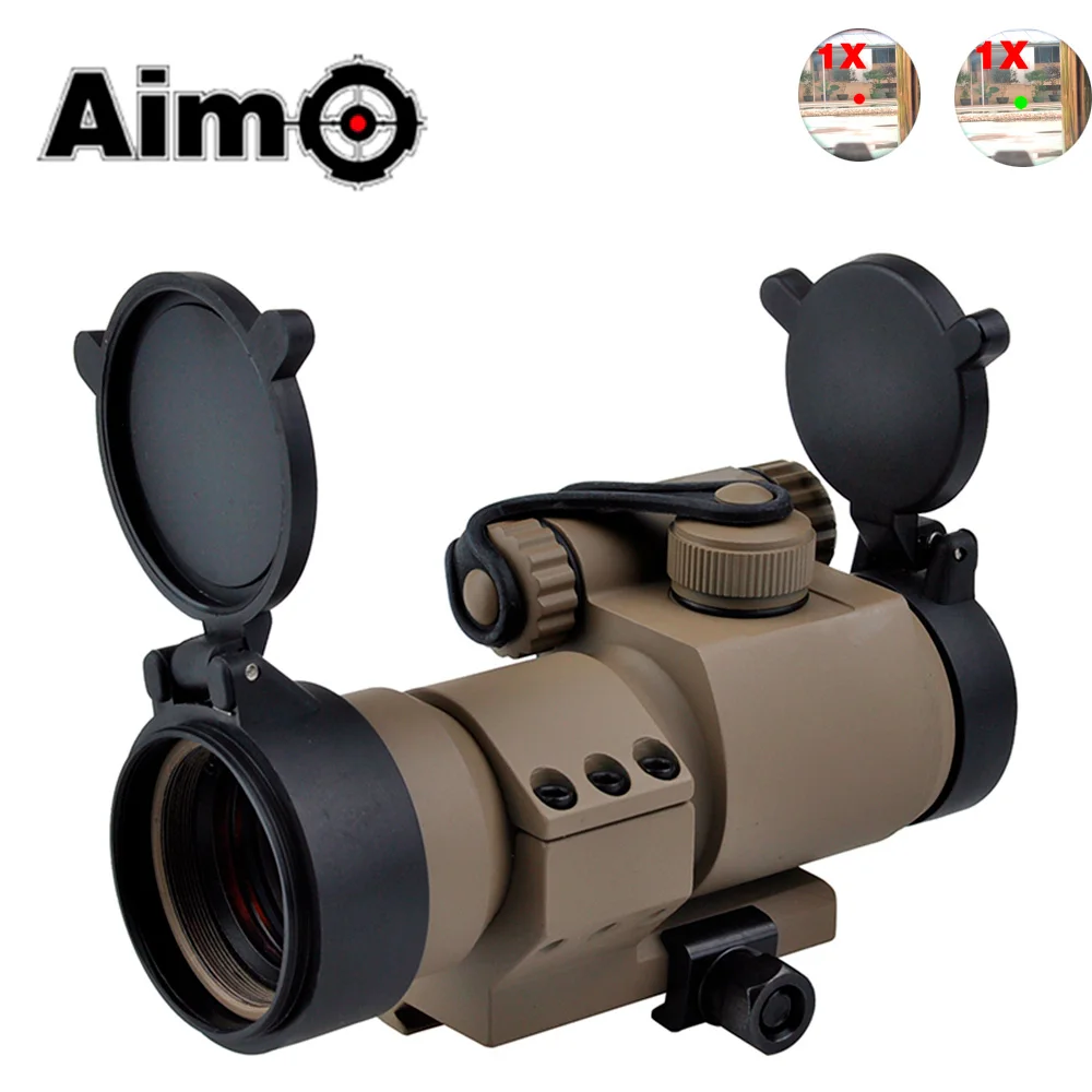 

Aim-O Tactical Riflescope M2 Red/Green Dot With L Shaped Mount Holographic Telescope Airsoft Scope Sight AO5020 Hunting Optics
