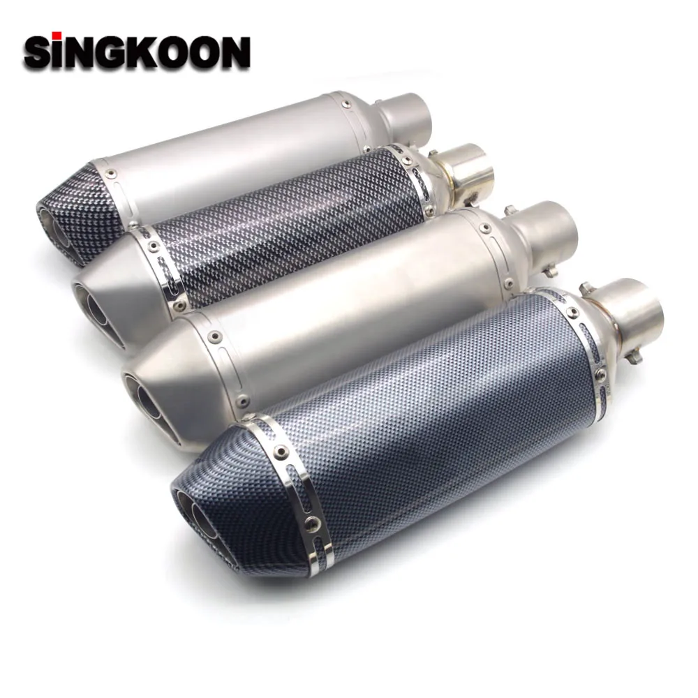 

FOR Benelli TNT BJ150 BJ300GS BJ600GS BJ250 Motorcycle Exhaust Pipe Muffler Escape Carbon Fiber Silencer with DB KILLER 51mm