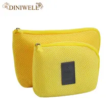DINIWELL Travel Storage Bag Mesh Cloth For Digital Gadget Cable USB Cable Earphone Pen Cosmetic Bags Organizer Shockproof