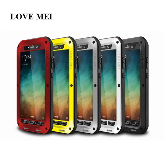 LOVE MEI Aluminum Metal Case Cover For Xiaomi Mi Note (5.7 inch) Shockproof Waterproof Case For Xiaomi Mi Note Pro Protect Shell