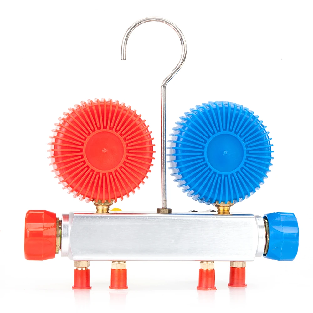 R410 R134 R22 R407C двойной манометры коллектора клапан комплект с черный пластиковый