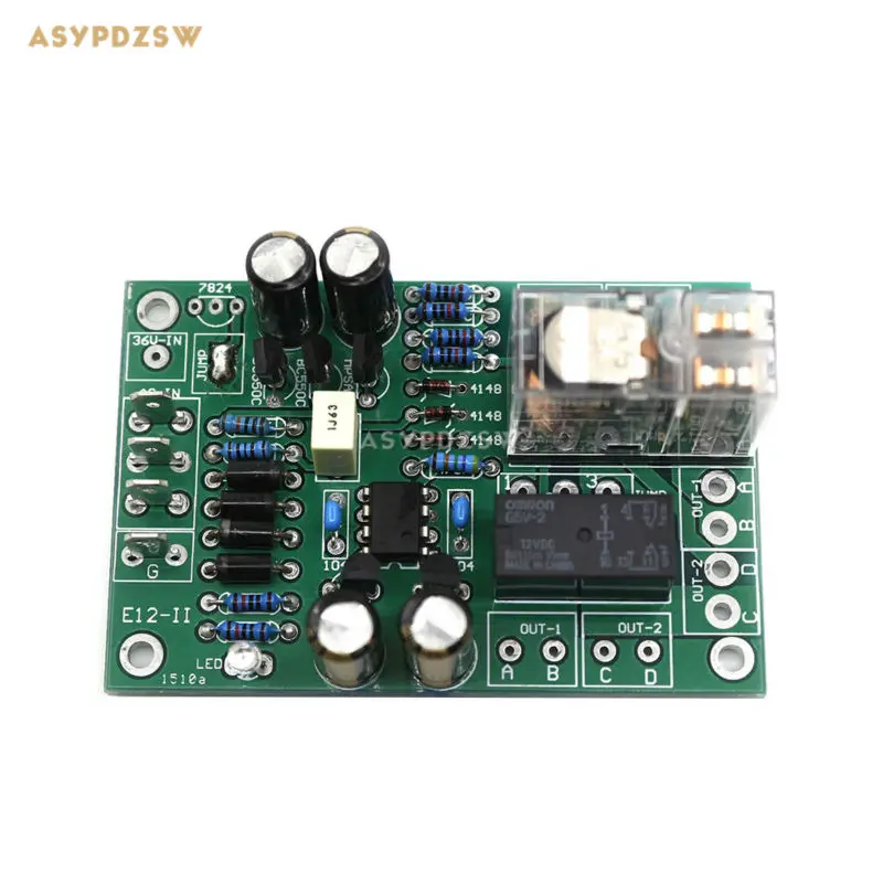 E12 II Headphone power amplifier AMP Protection circuit board can switch with delay