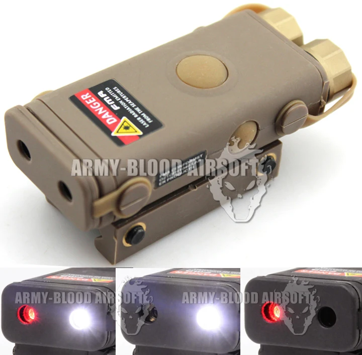 

Full-featured Edition AN / PEQ 10 Red Laser Aiming Device With Tactical Flashlight integrated CS Party Supplies (DE)