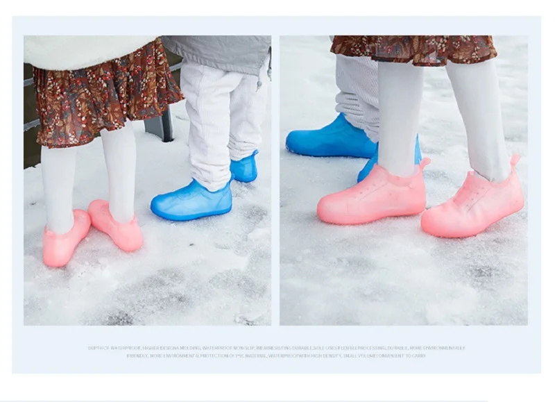 Чехол для обуви; дождевые Многоразовые водонепроницаемые защитные ботинки для женщин и мужчин; ботиночки для дождливой обуви; чехол для хранения обуви