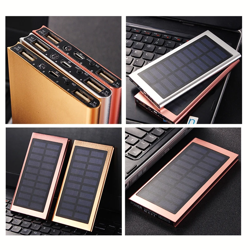 Solor Power Bank Dual USB Charger Portable 20000mAh Power Bank External Battery For iPhone X 8 Samsung Xiaomi Smartphone Solor Power Bank Dual USB Charger Portable 20000mAh Power Bank External Battery For iPhone X 8 Samsung Xiaomi Smartphone