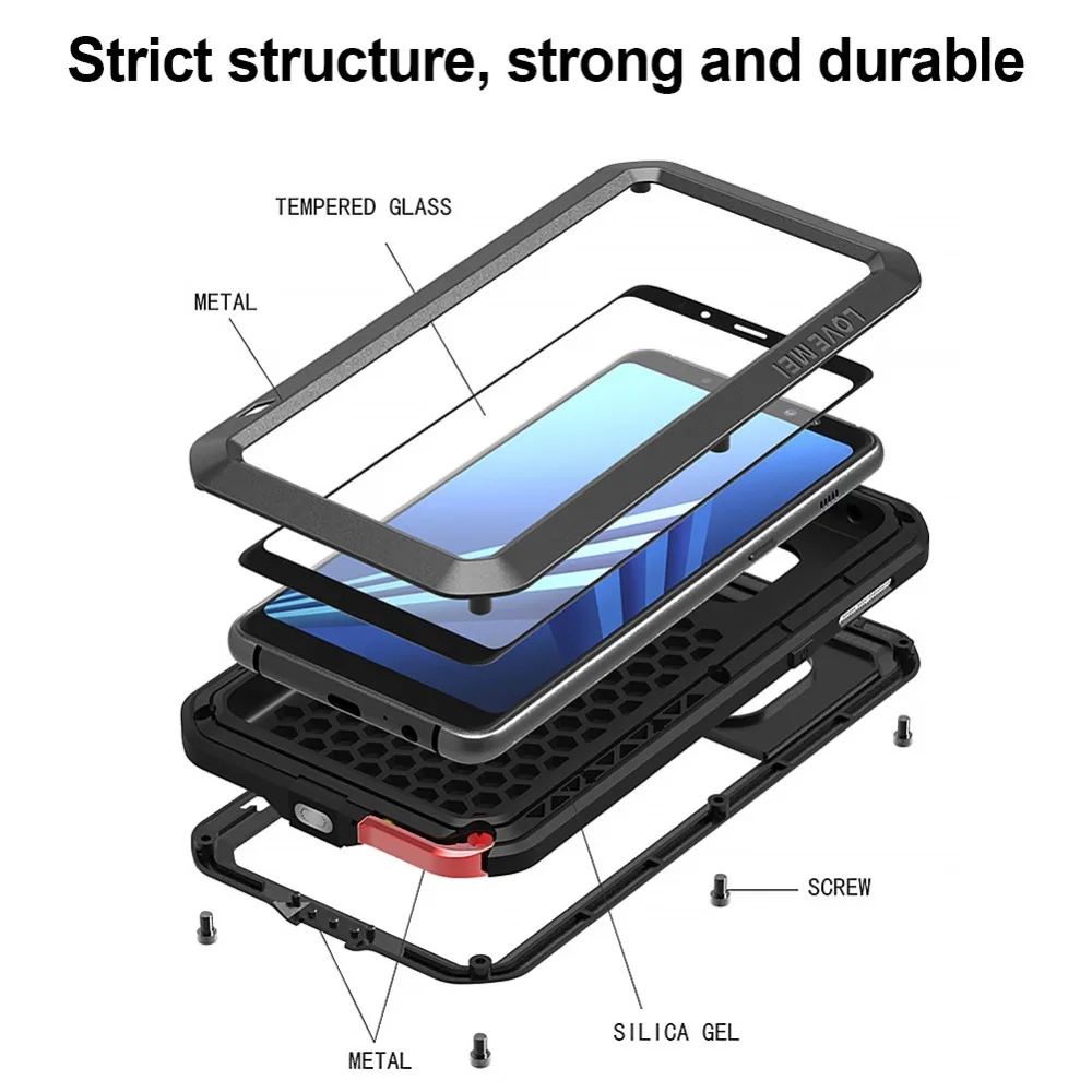 Feitenn сверхпрочный защитный чехол для телефона для samsung A8 Броня ...