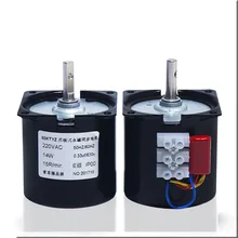 60KTYZ permanent magnet synchronous motor/gear motor/14w 5/10/20/50RPM220V motor 60ktyz ac permanent magnet synchronous gear motor oven greenhouse rotary motor 1 2 turn
