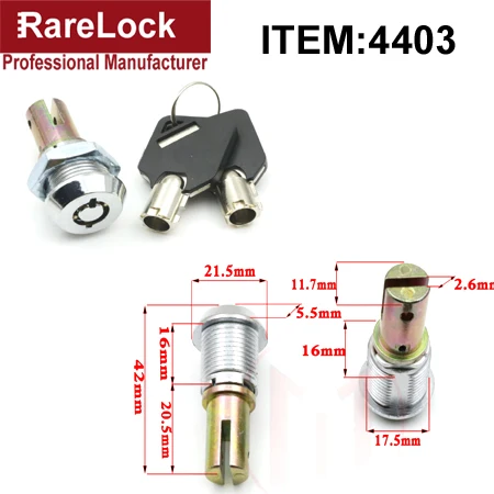 4403 x 1pcs Rarelock MS540 замок для шкафа для коробки инструментов игровой автомат игрушка торговый Школьный шкафчик чехол для спортзала оборудование для промышленности DIY i - Цвет: 4403 x 1pcs
