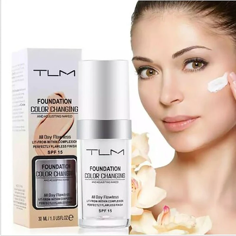 

New Oil-control Sun Block Concealer Brighten Color Changing Liquid Foundation Makeup Cream Goat Milk Revitalizing Full Coverage