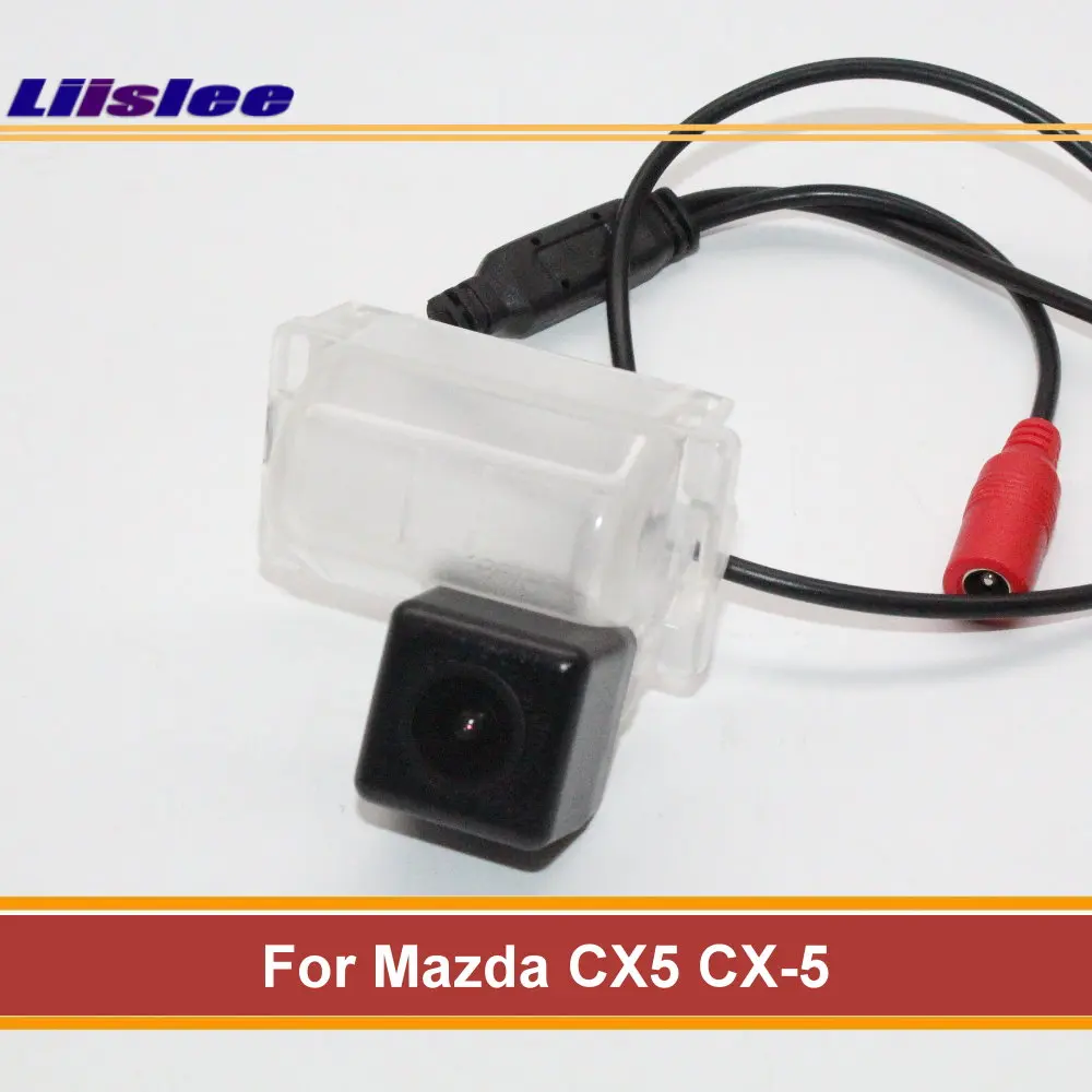 Liislee для Mazda CX5 CX-5~, камера заднего вида, камера заднего вида, парковочная камера, лампа для номерного знака, ночное видение, авто камера