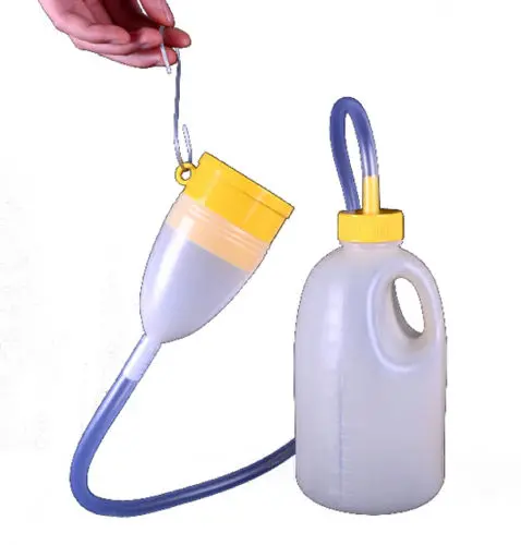 

1700ML Travel Trucker Male Bed Pee Urinal Bottle Night Drainage Container Set