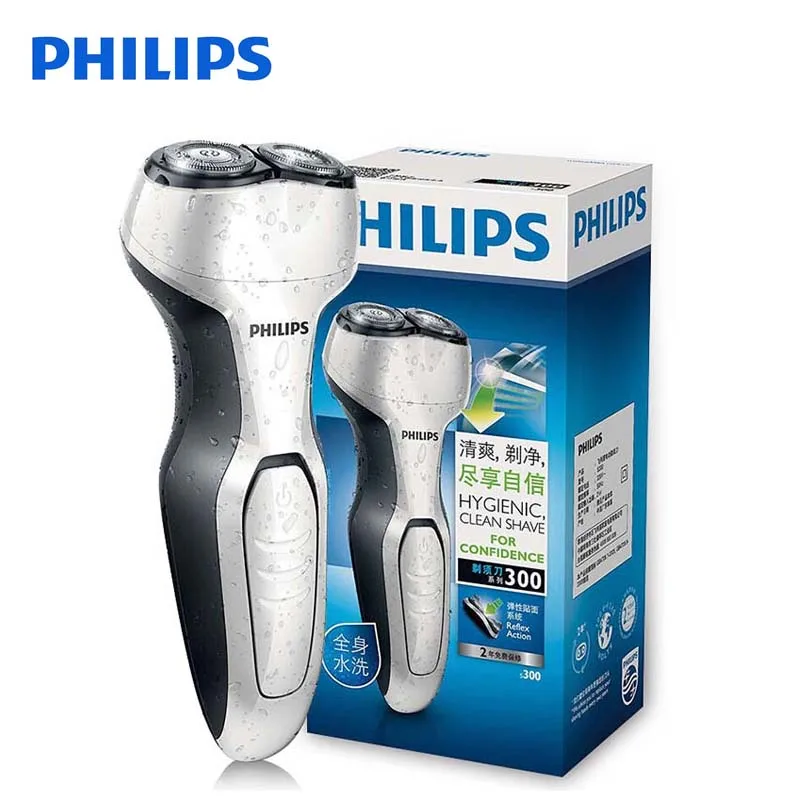 100% оригинальная Электробритва Philips S300 роторная перезаряжаемая для мужской