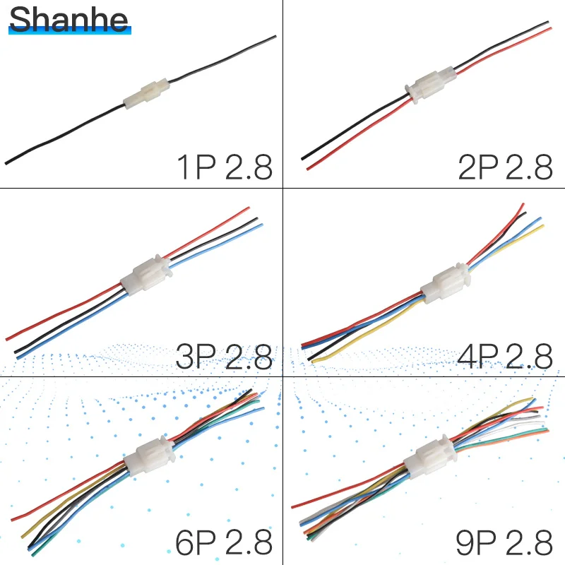 2.8мм2 3 4 6 9 pin Автомобильный 2,8 Электрический провод соединитель Мужской Женский кабель Клеммная вилка наборы мотоцикл ebike автомобиль с cabl