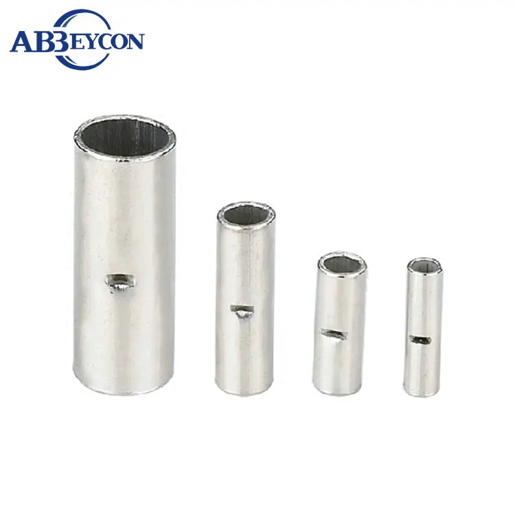 TL Middle Naked Joint BN1.25/BN2/BN5.5 1000pcs/Lot T20-Tin Plating Terminal Solderless Lug Tube Shaped Brass Connection Pipe |