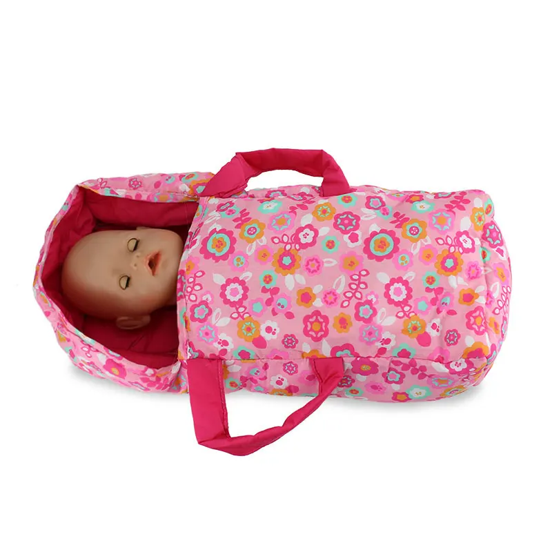 

1Pcs Doll accessories Warm Flower sleeping bag Wear fit 43cm Baby Born zapf(only sell bag)