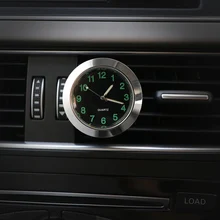 Автомобиль кварцевые часы автомобиль украшения часы авто Интерьер часы световой цифровой указатель с зажимом Наклей на авто вентиляционное отверстие outlet