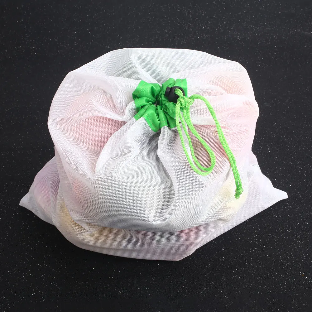 

Hanging Baskets Multi-Size 3 Colors Grocery Home Supplies Organizer Reusable Ecology Market Kitchen Storage Mesh Bag