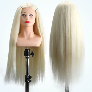 

Good Training Head For Braid Hairdressing Manikin Head With Shoulder Beauty Tools 60% Animal Hair + 40% Synthetice Hair