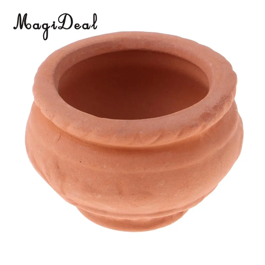 DIY Doll House Miniatures 1:12 Accessories Mini Flower Pot Fairy Garden Decoration