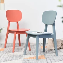 Скандинавский Макарон твердый обеденный стул из дерева Модный Цветной стул современный минималистичный деревянный стул для отдыха