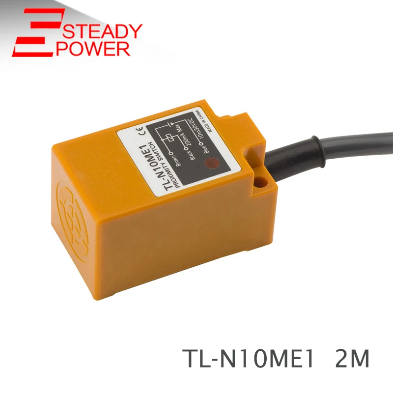 

TL-N10ME1 10mm sensing DC NPN NO Cube shell inductive Screen shield metal proximity switch sensor 18*18*36