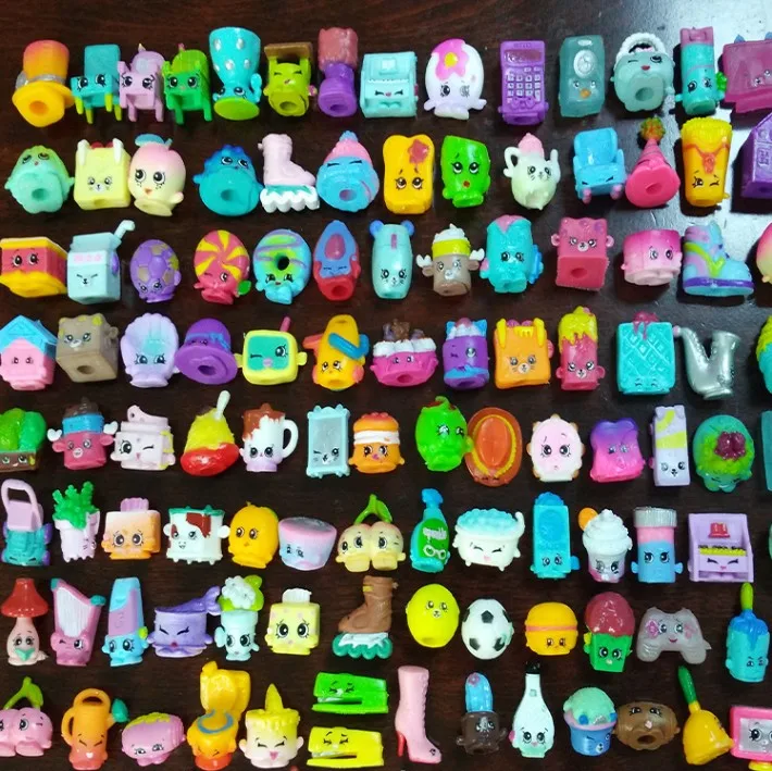 Hot kids cartoon small size shopkines kids play vinyl doll toy Environmental protection material toy
