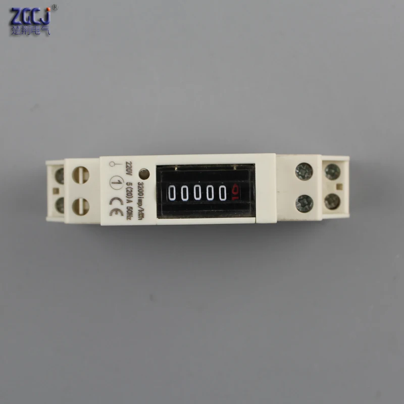 

Counter display DDS type single phase Din energy meter 220V , 50Hz 5(20)A, 5(30)A, 10(40)A 0-99999.9kWh mini 1P din enery meter