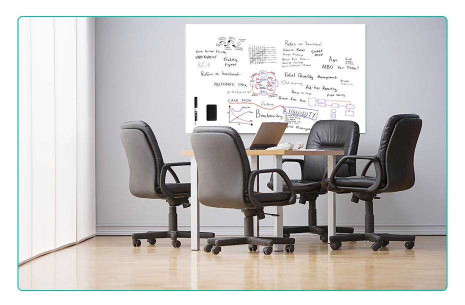 Magnetic Dry-Erase Board Whiteboard Wall Sticker can attract magnets for Wall_06