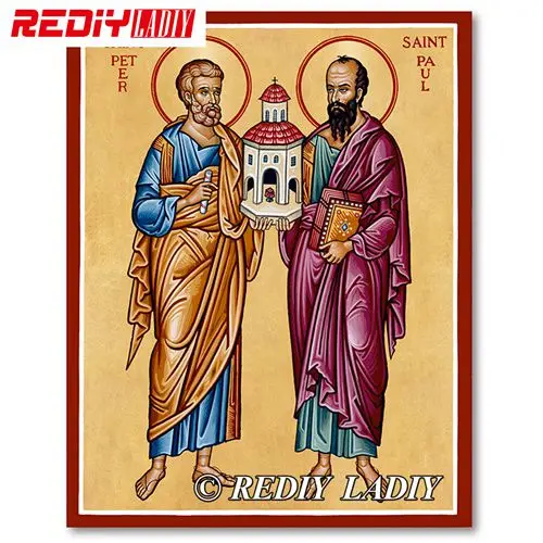 Rediy ladiy Алмазная вышивка крестиком религия икона Святой Георгий полный квадратный мозаичный узор Картина Стразы Вышивка - Цвет: MF78276