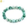 CSJA-pulsera de ágata ónix con gema Natural, Mala, Yoga, meditación, curación, energía, joyería F114 ► Foto 2/6