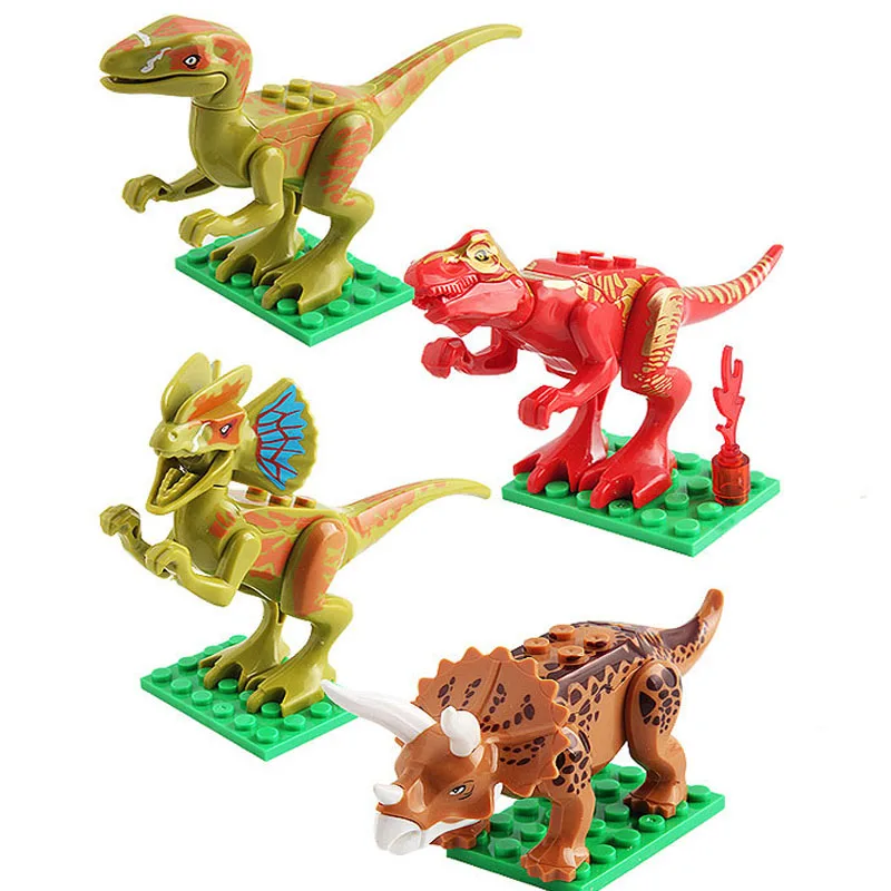 Legoings Jurassic Dinosaur  Building Blocks Toy Small Model Juguetes Compatible Legoing Best Gift zone Set Kids Toys 
