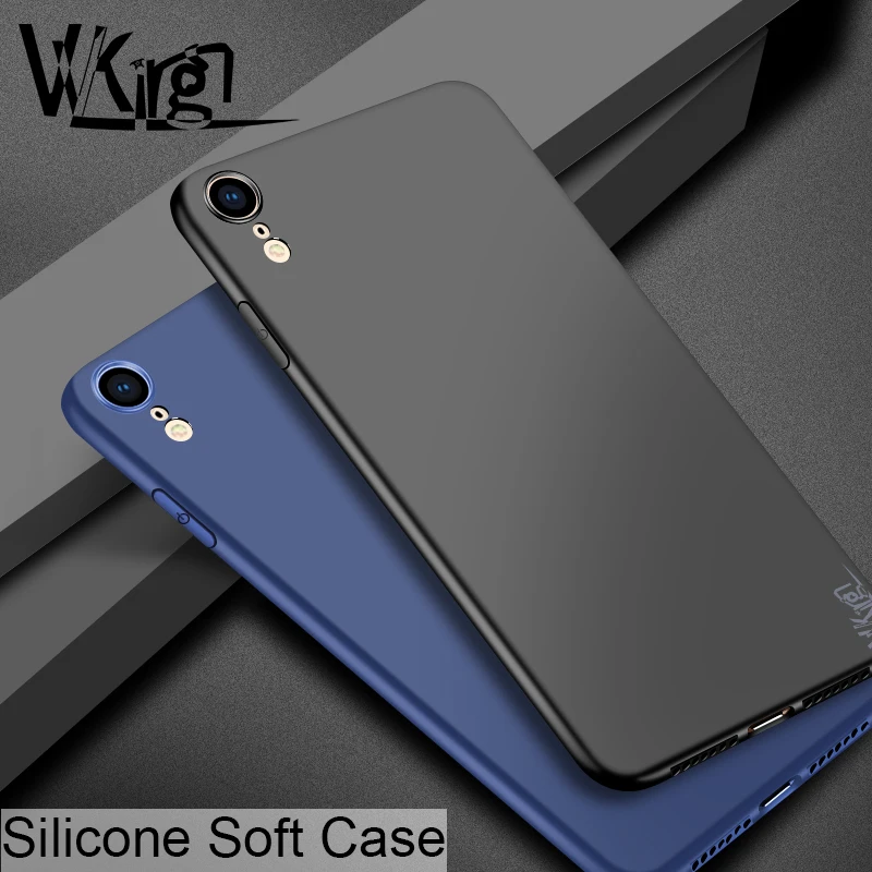 VVKing для iphone XR силиконовый чехол ТПУ мягкий простой чехол для Apple XR чехол ультра тонкий однотонный XR яркие цвета Матовые чехлы Coque