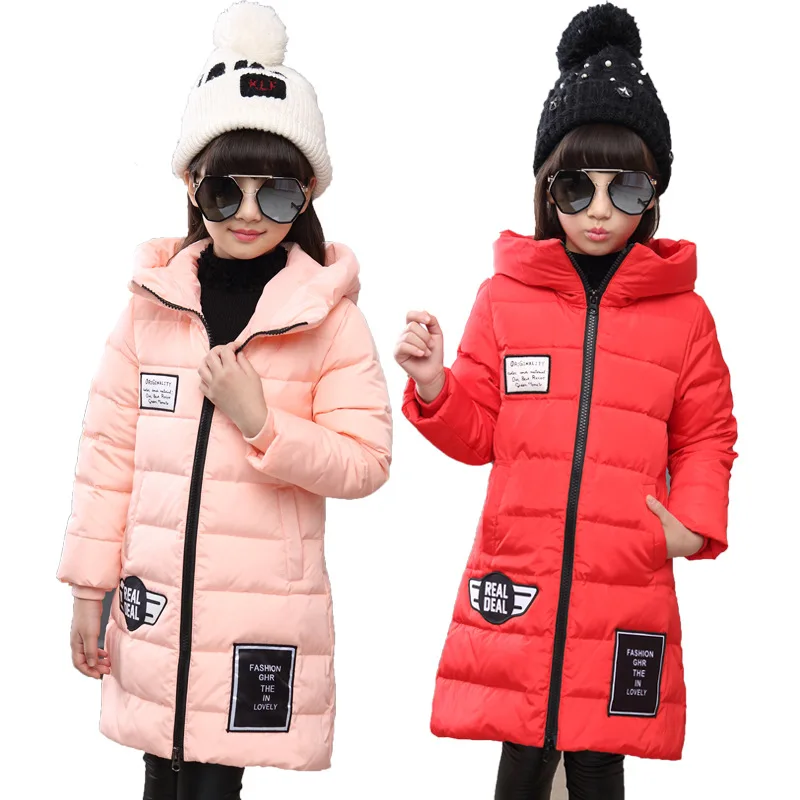 

New Winter Girls Down Jackets/coats Fashion Baby Girl Down Coats Thick White Duck Down Warm Jacket Children Outerwears -30degree