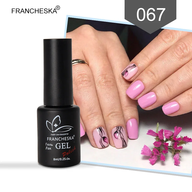 Francheska Гель-лак для ногтей УФ-гель nagels spulletjes gellak Гель-лак nagellak unhas de лак набор цветов nagels nai lart oje - Цвет: gel polish 67