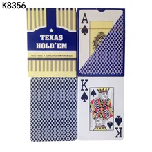 K8356 New Arrival Red/Blue 1 piece 100% Texas Hold'em Waterproof  plastic playing high quality cards poker stars 63*88mm