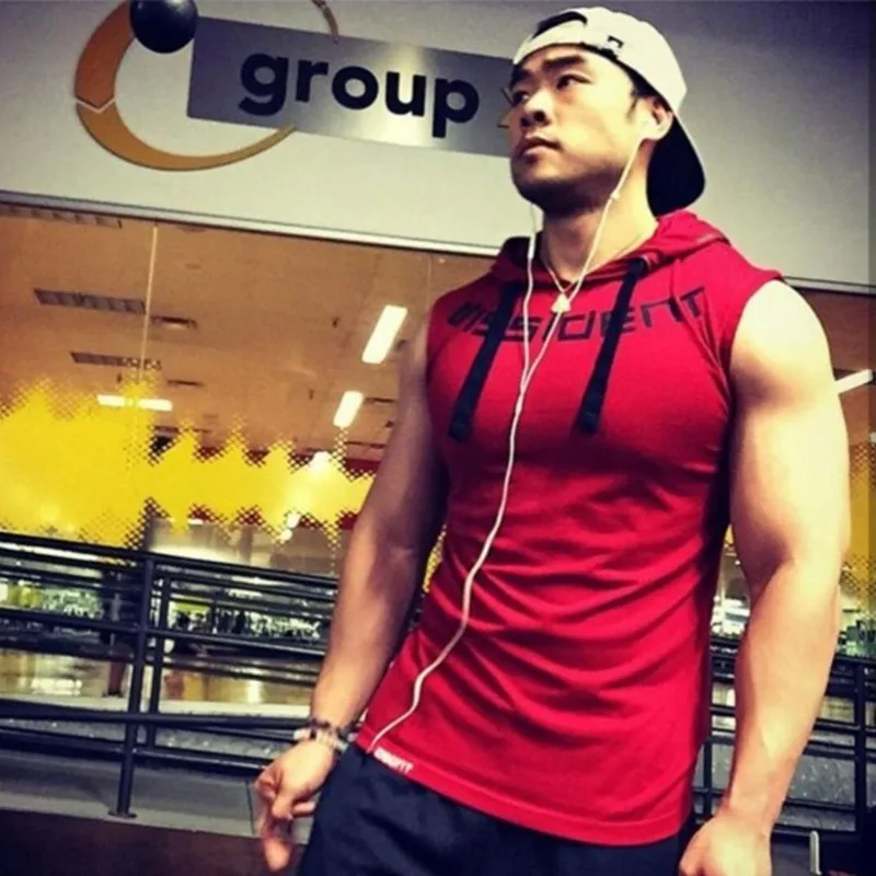 Gym Clothing Fitness Men Tank Top hoodies (4)