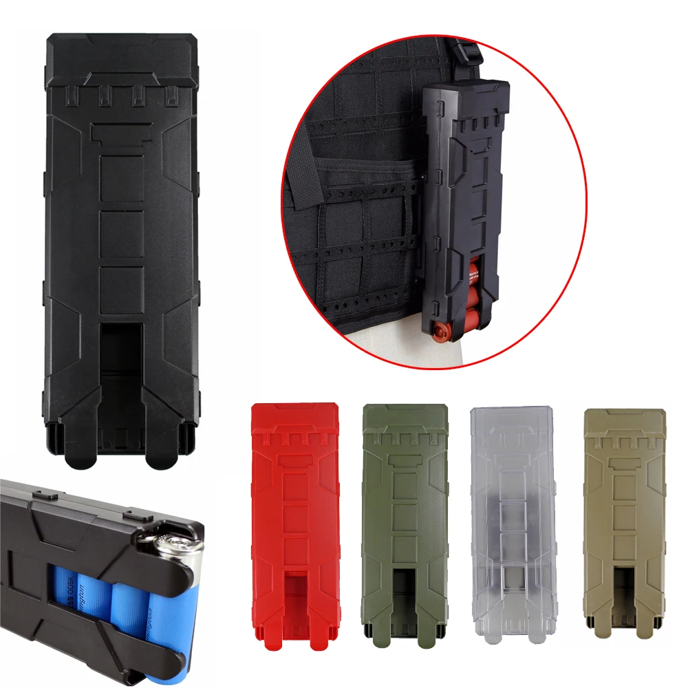 

Quick Access Shot Gun Shell Magazine Carrier ABS Plastic Case with MOLLE Clip Hold 10 Rounds for 12G