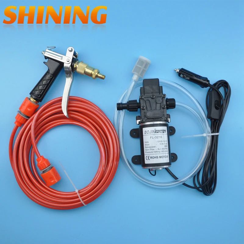 

Free Shipping 85W 12V High Pressure Electric Car Wash Washer Car Washing Machine Device Cigarette Lighter Connecter + Free Gift